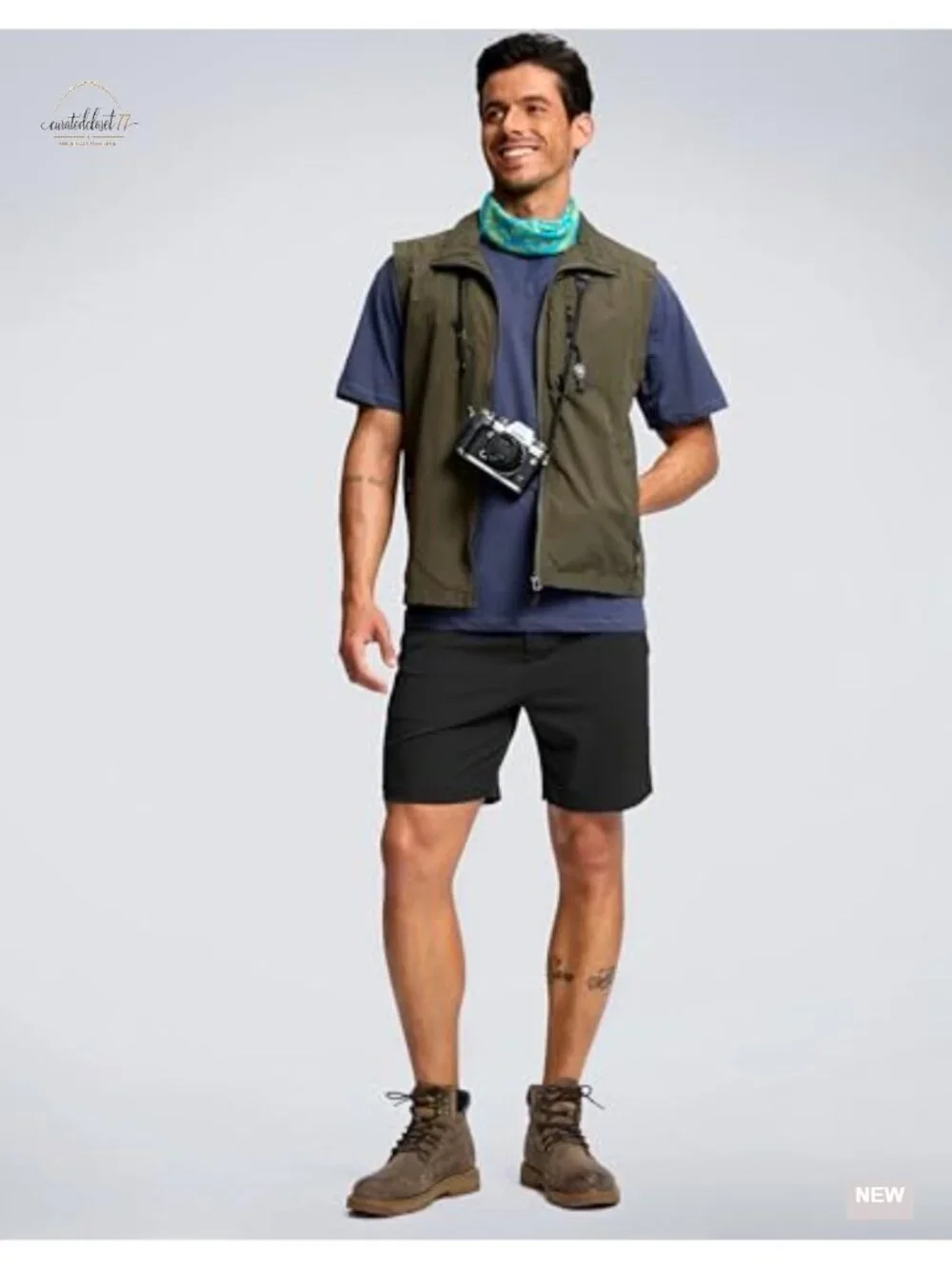 Men's Hiking Shorts 7/5/9 Inch Lightweight 3 Zipper Pockets
